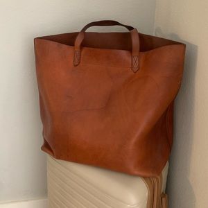 Madewell Brown Leather Tote Bag